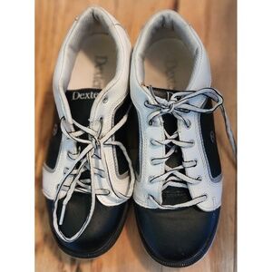 Dexter Bowling Shoes Athletic Comfort Performance Black White Lace Up Size 7M